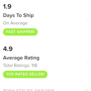 I almost always ship same day and next day.